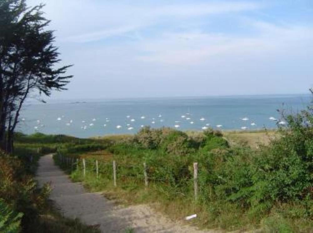 Maison avec jardin et plage de sable fin accessible à pied à 300m Saint-Coulomb Esterno foto